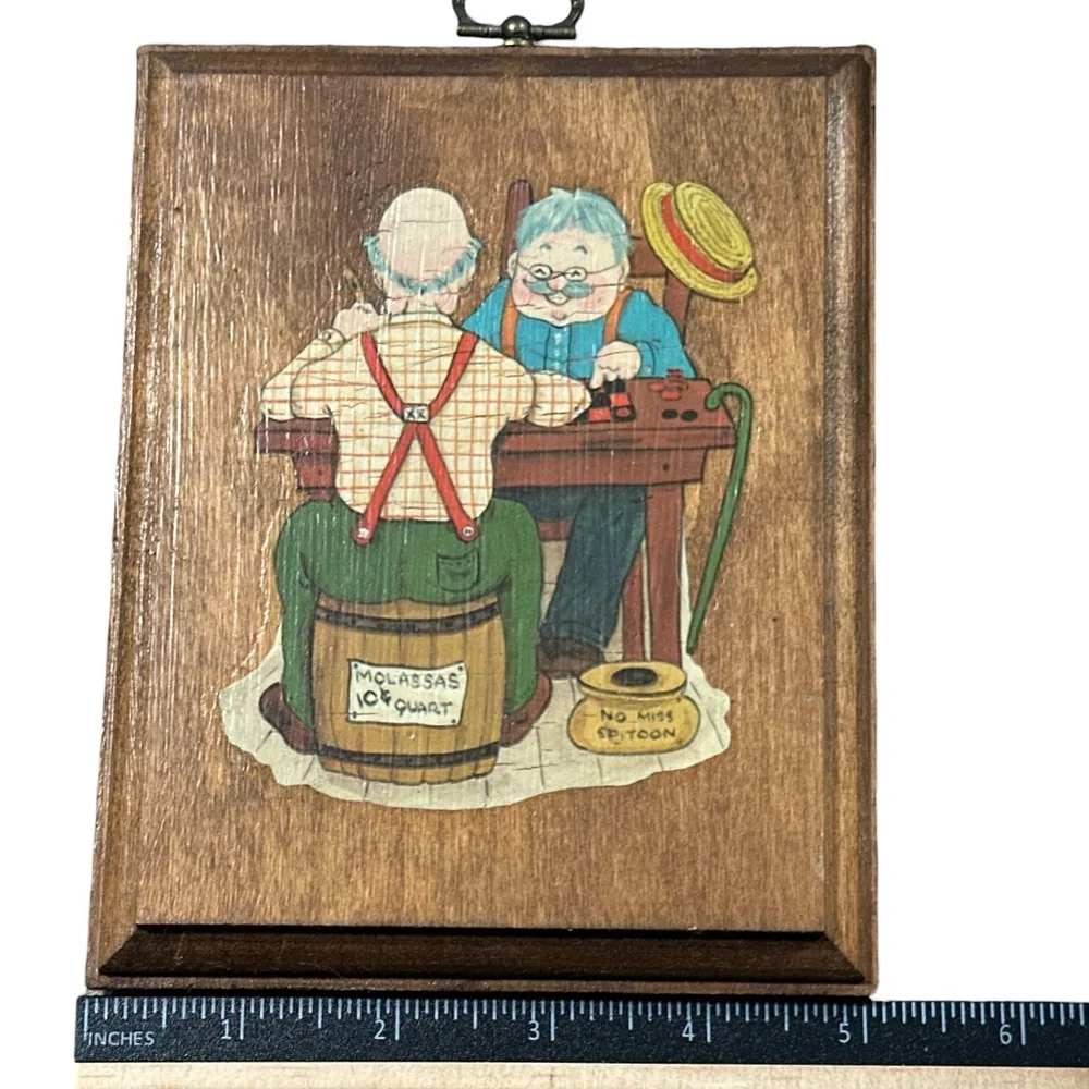 Vintage Wooden Wall Hanging Art